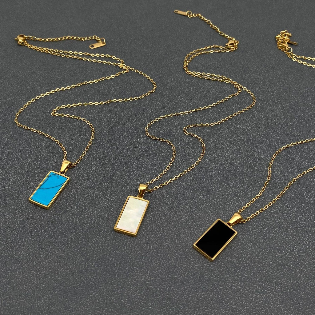Star Moon Tarot 18K Gold Plated Steel Necklace - FGS/MS