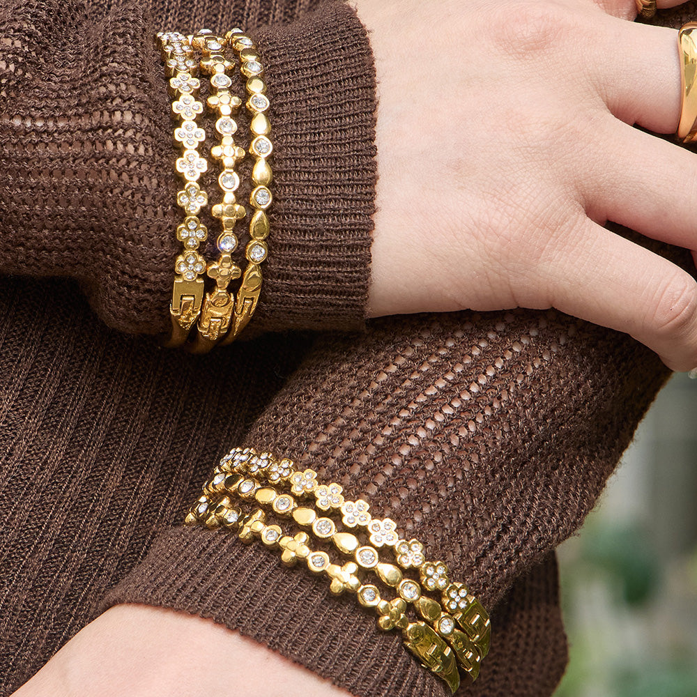 Gold Bracelet set (3 Pieces)
