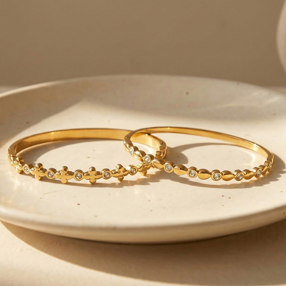 Gold Bracelet set (3 Pieces)