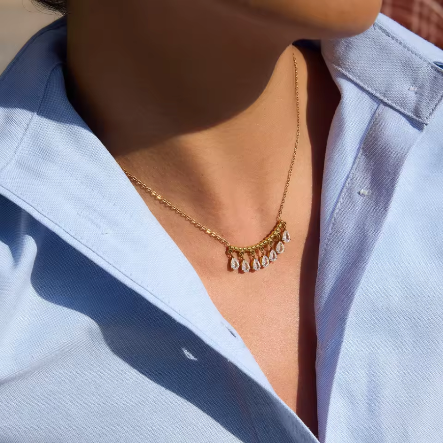 Sunlit Necklace Water Resistant