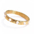 Round Pearl Icon Tile Bracelet- Waterproof