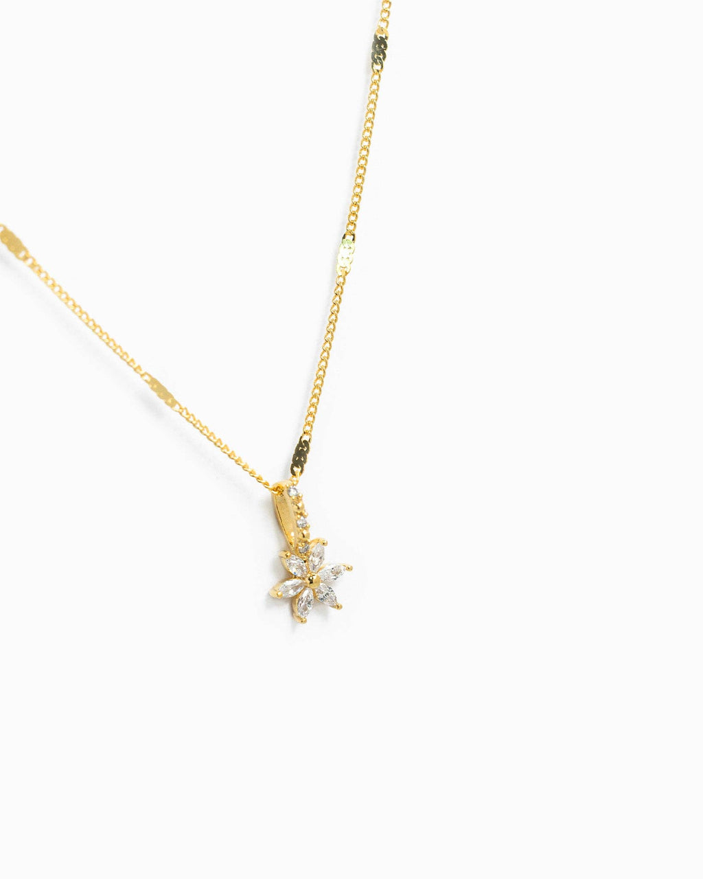 Starburst Crystal Flower Necklace