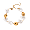 Gold & Pearl Bracelet Water Resistant