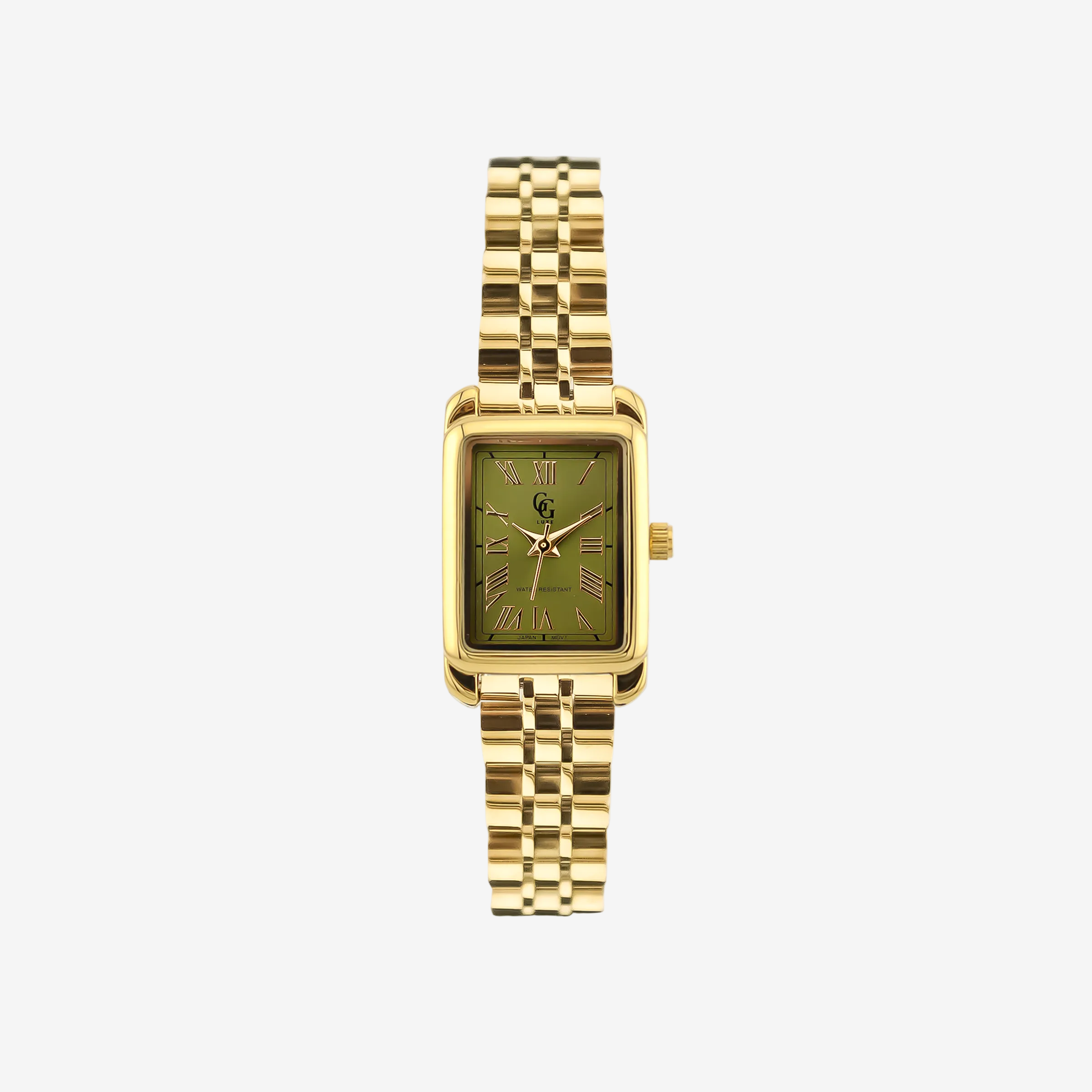 Iris Watch | Gold-Olive