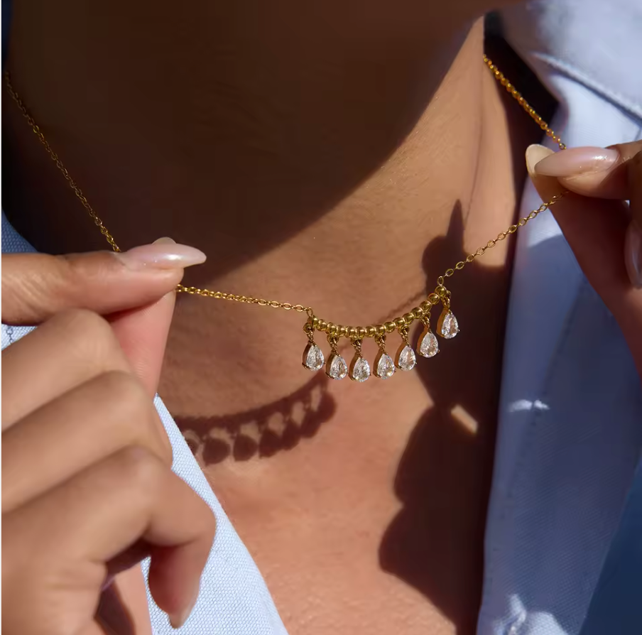 Sunlit Necklace Water Resistant