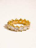 Veloura 18K Gold Non-Tarnish CZ Eternity Ring