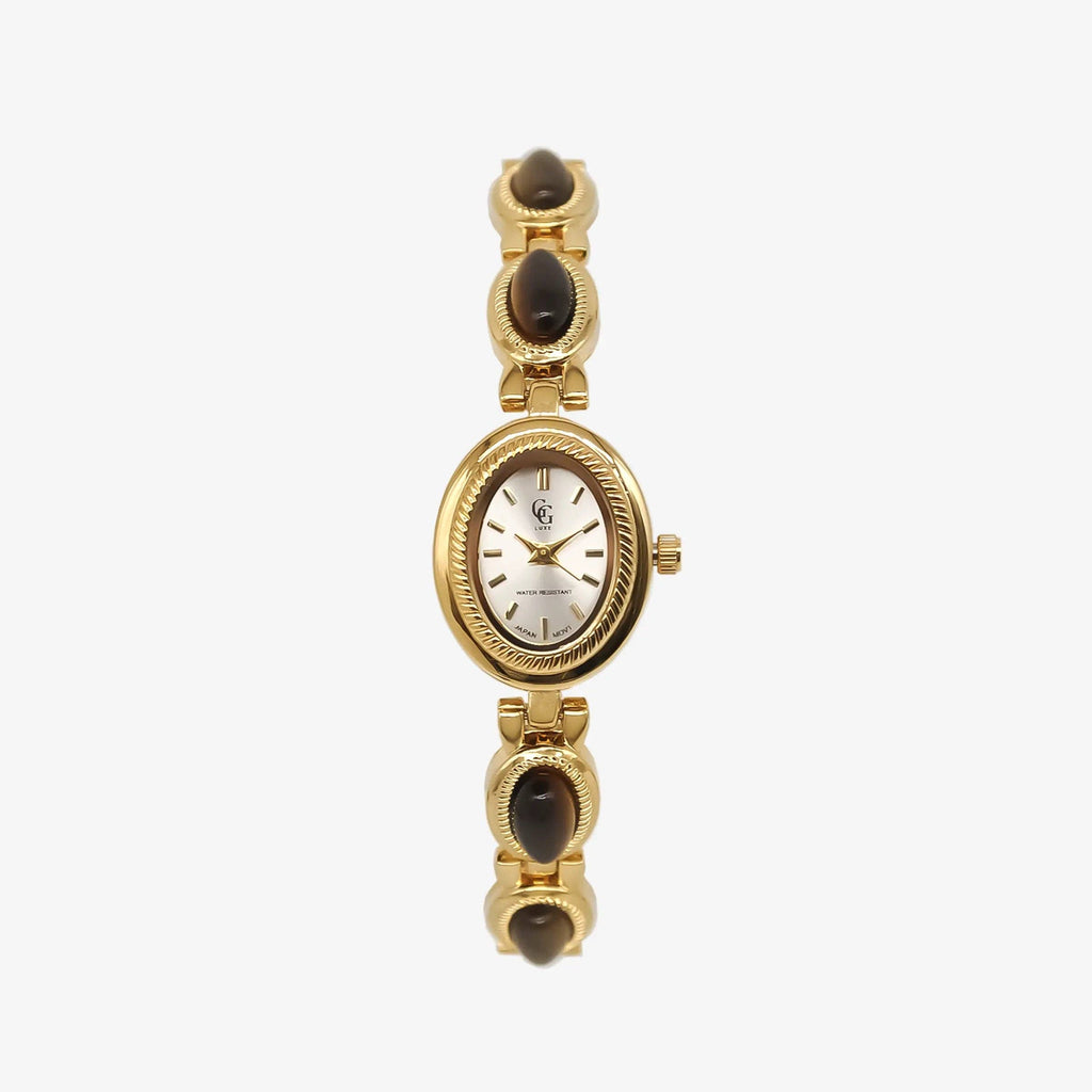 Solange Watch | Gold - Tiger's Eye