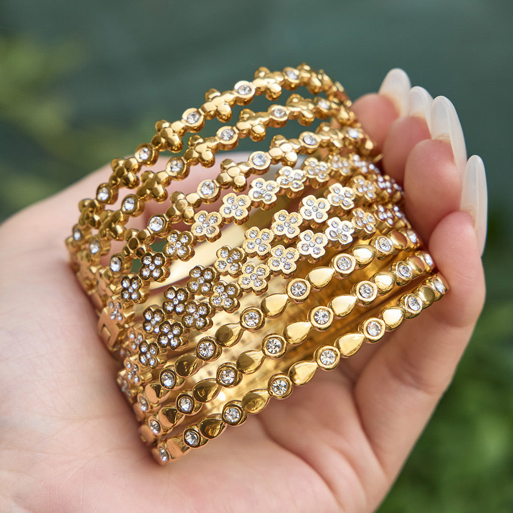 Gold Bracelet set (3 Pieces)