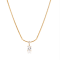 Radiant Bar Drop Necklace Water Resistant