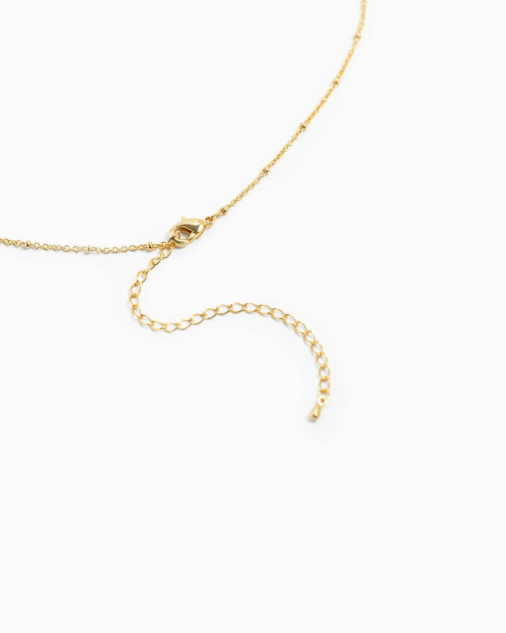 Teardrop CZ Flower Pendant Necklace