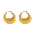 Crescent Hoop Earrings Waterproof