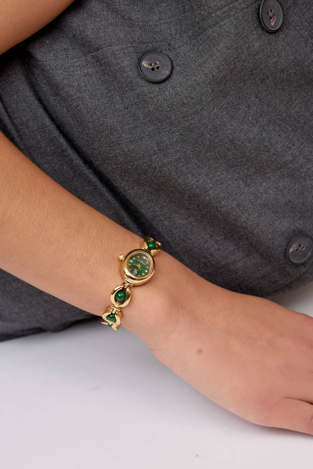 Solange Watch | Gold - Emerald
