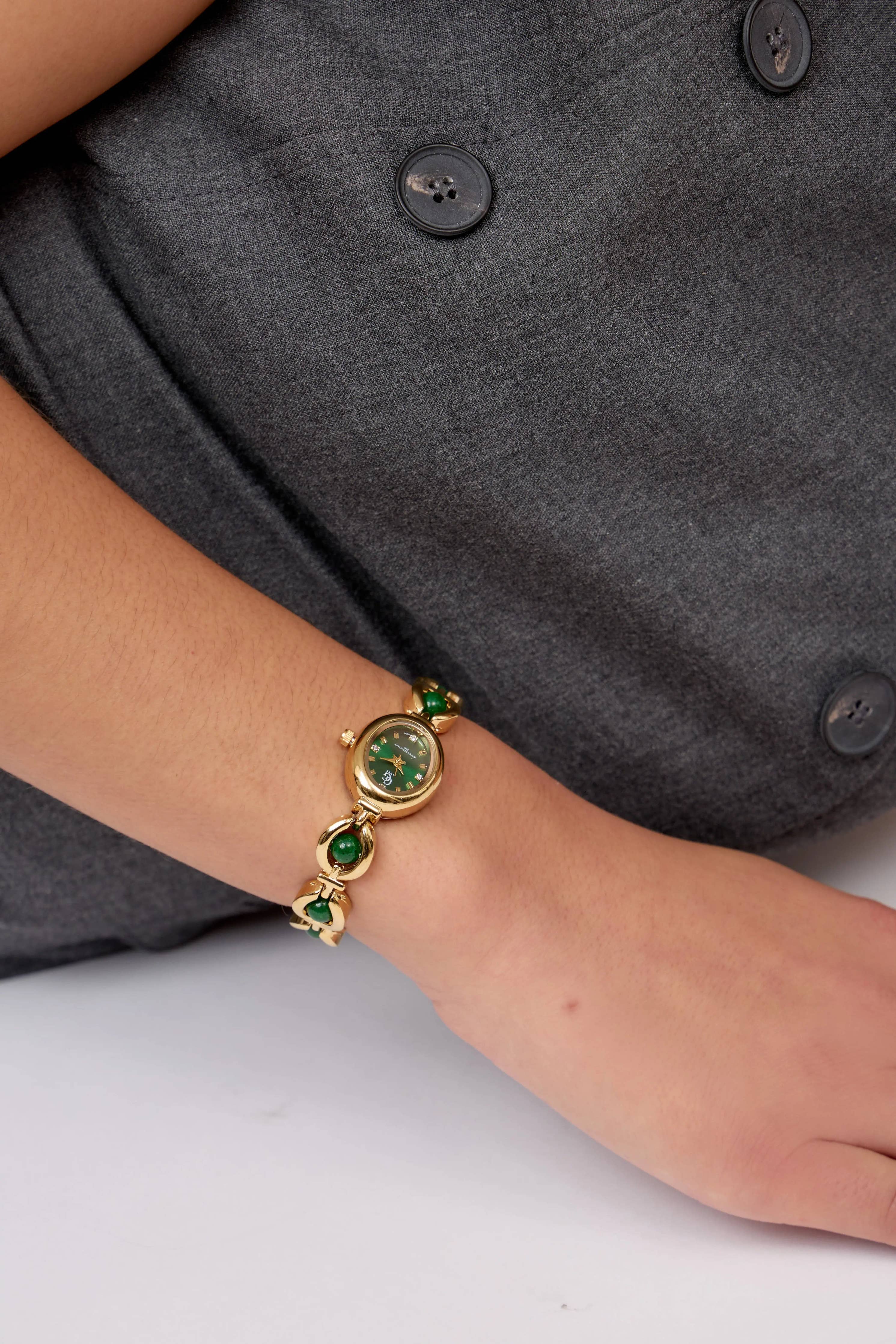 Solange Watch | Gold - Emerald