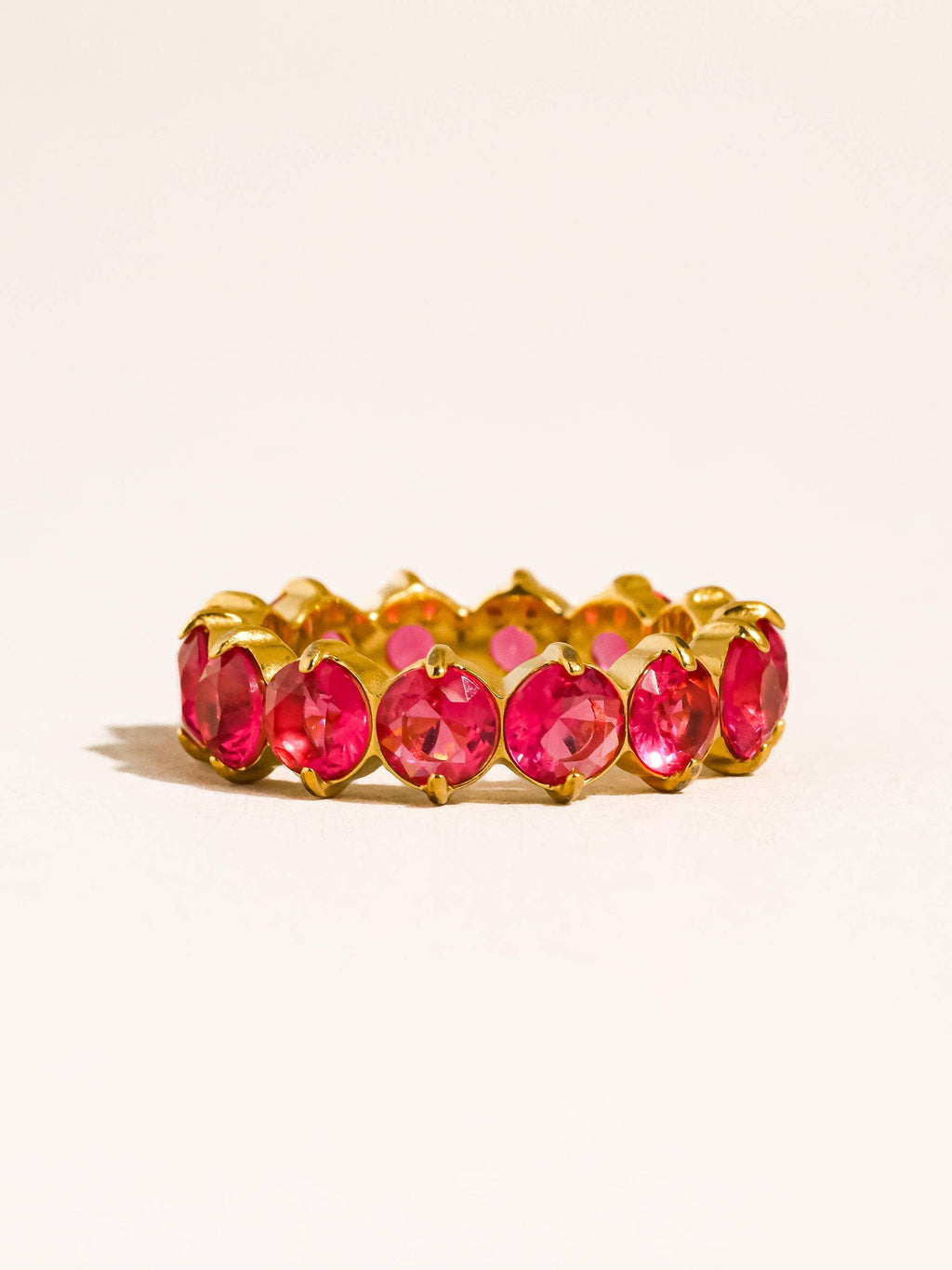 Veloura 18K Gold Non-Tarnish CZ Eternity Ring