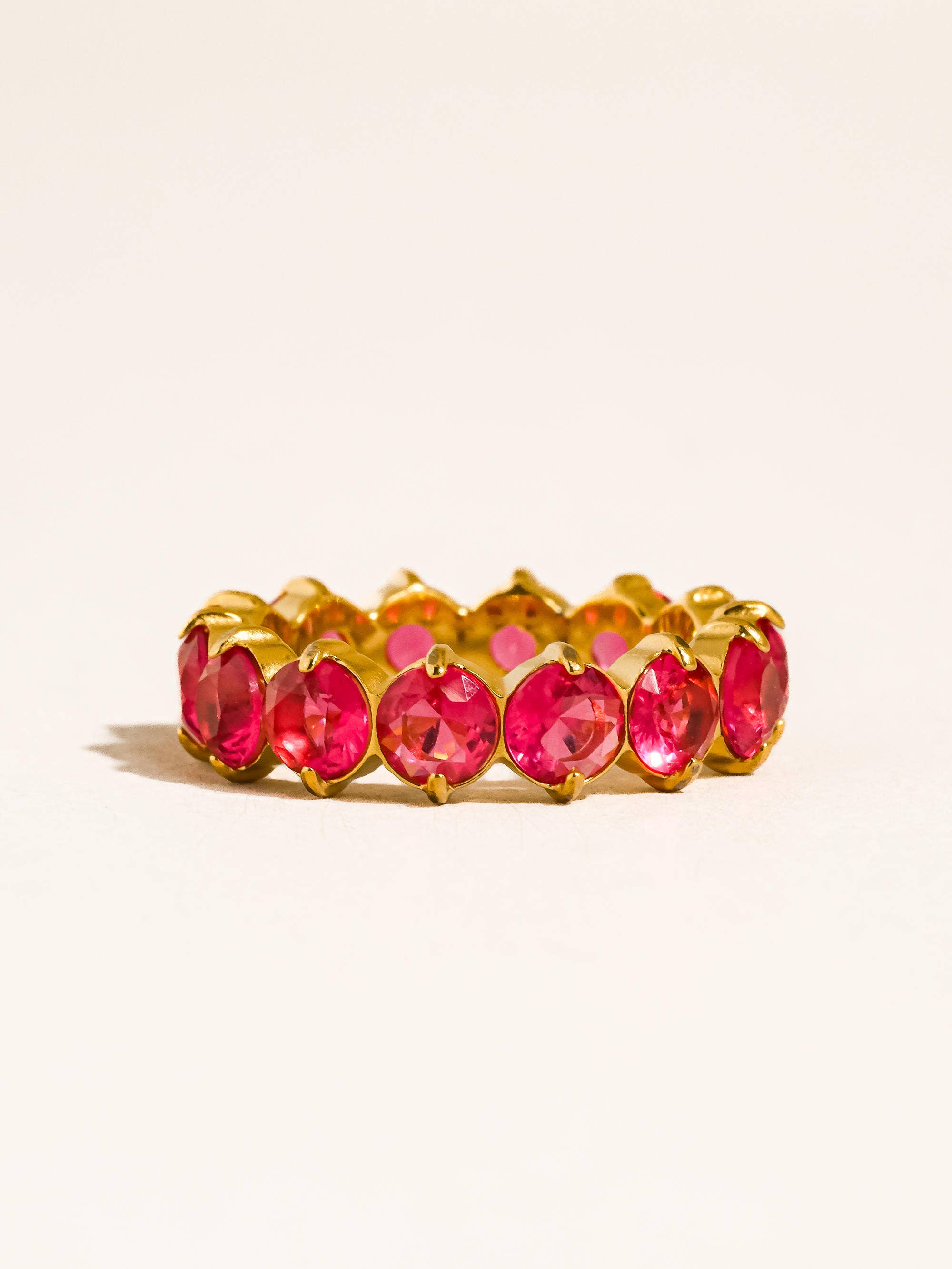 Veloura 18K Gold Non-Tarnish CZ Eternity Ring