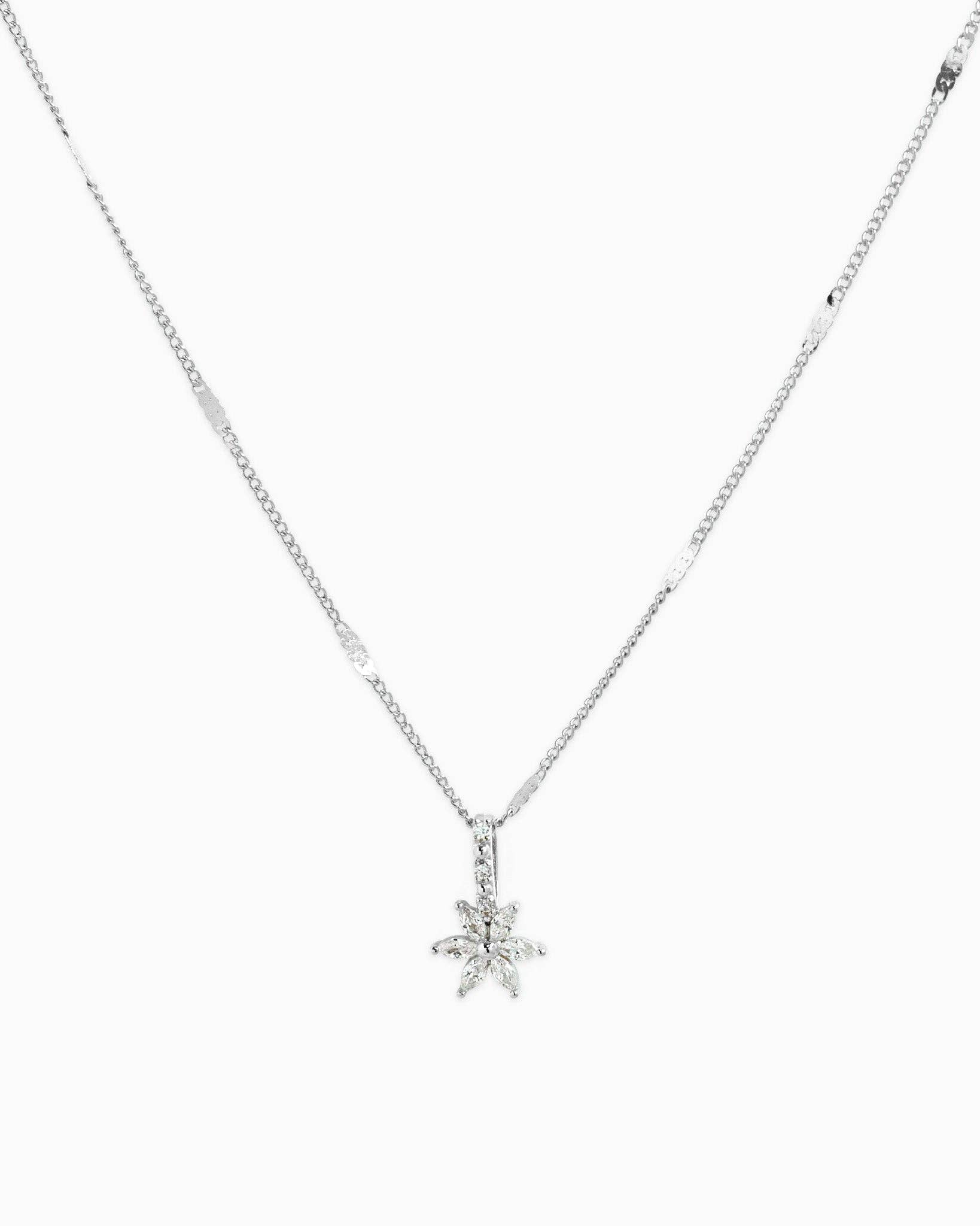Starburst Crystal Flower Necklace